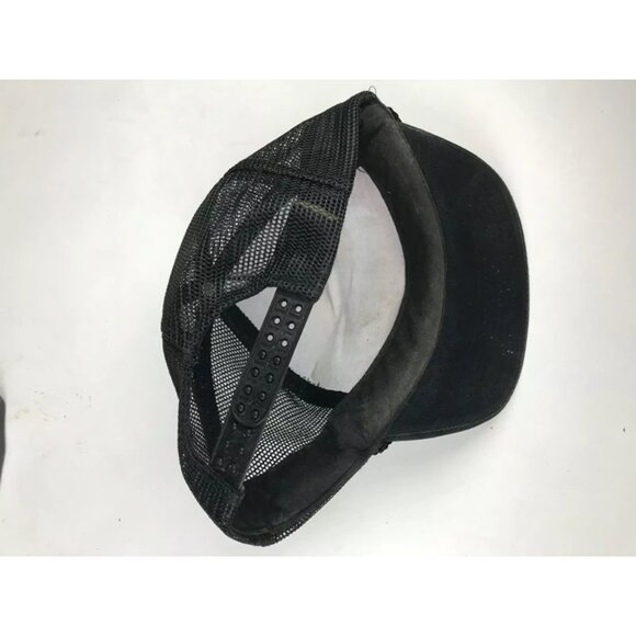 KC‎ Mens Black Embroidered Logo Peterbilit Fits All Trucker Cap Size One - Picture 5 of 6